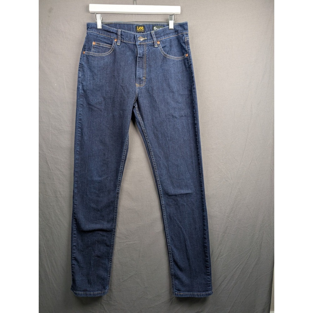 Lee Regular‎ Fit Mens Jeans Size  31x34 Dark Wash Straight Leg